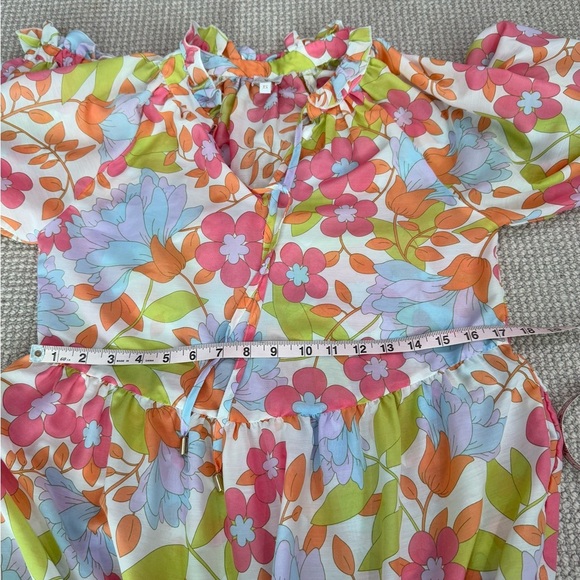 J. Marie Women’s XS Ava Mae Multicolor Floral Long Sleeve Maxi Dress - Picture 8 of 10